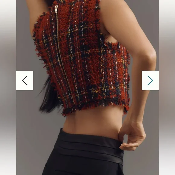 Anthropologie -Maeve Cummerbund Wide-Leg Pants NWT - Picture 3 of 4